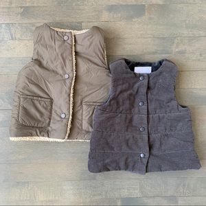 Two Zara Kids Reversible Vests 2-3years